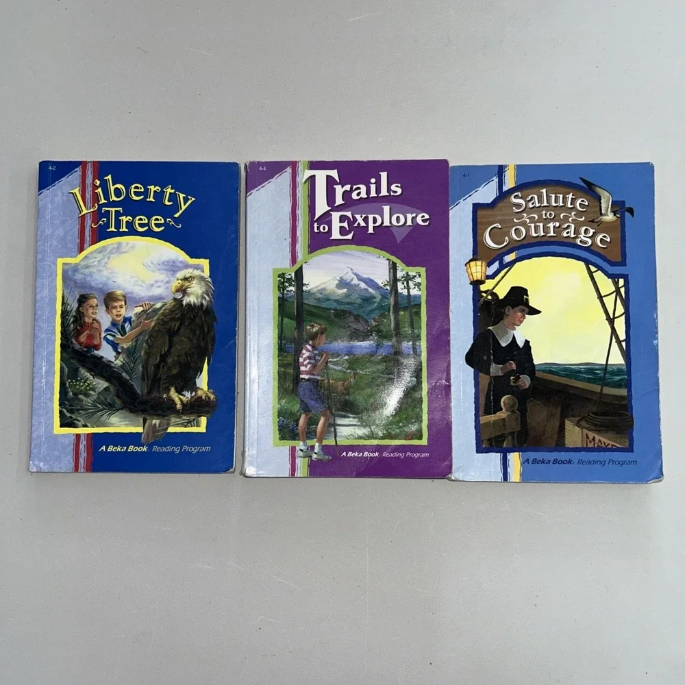 ABeka 4th grade readers (Salute to Courage/Liberty Tree/Trails‎ To Explore)